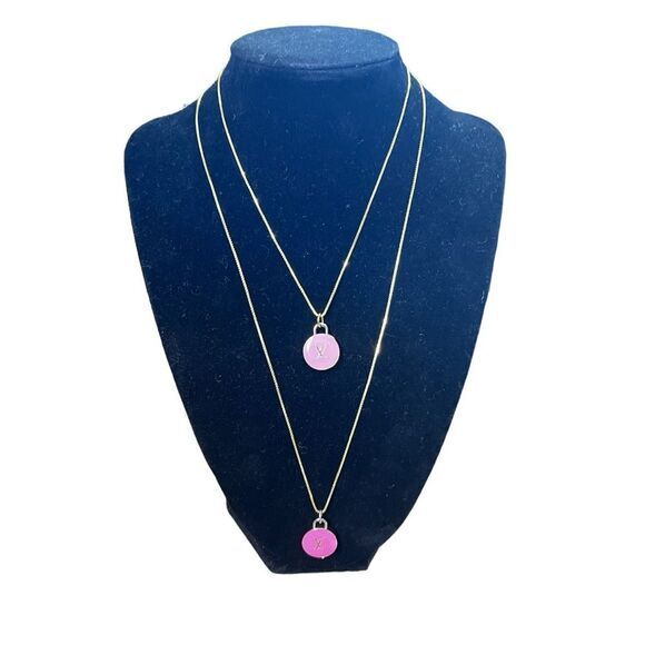 Authentic Louis Vuitton Pink Charm Adjustable Necklace - Picture 10 of 10